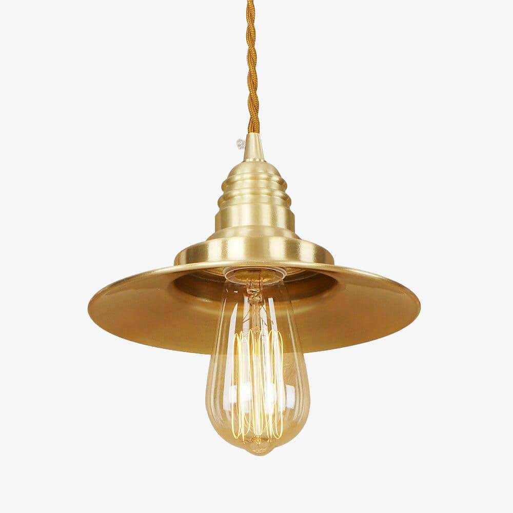 Suspension design à LED avec abat-jour en métal doré Novelty Loft - vue 2 sur 4