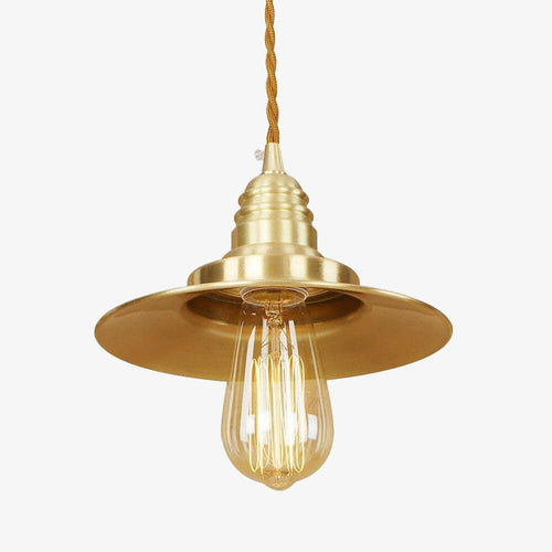 Suspension design à LED avec abat-jour en métal doré Novelty Loft - vue 2 sur 4