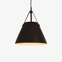 Suspension design LED en métal et tissu Botimi