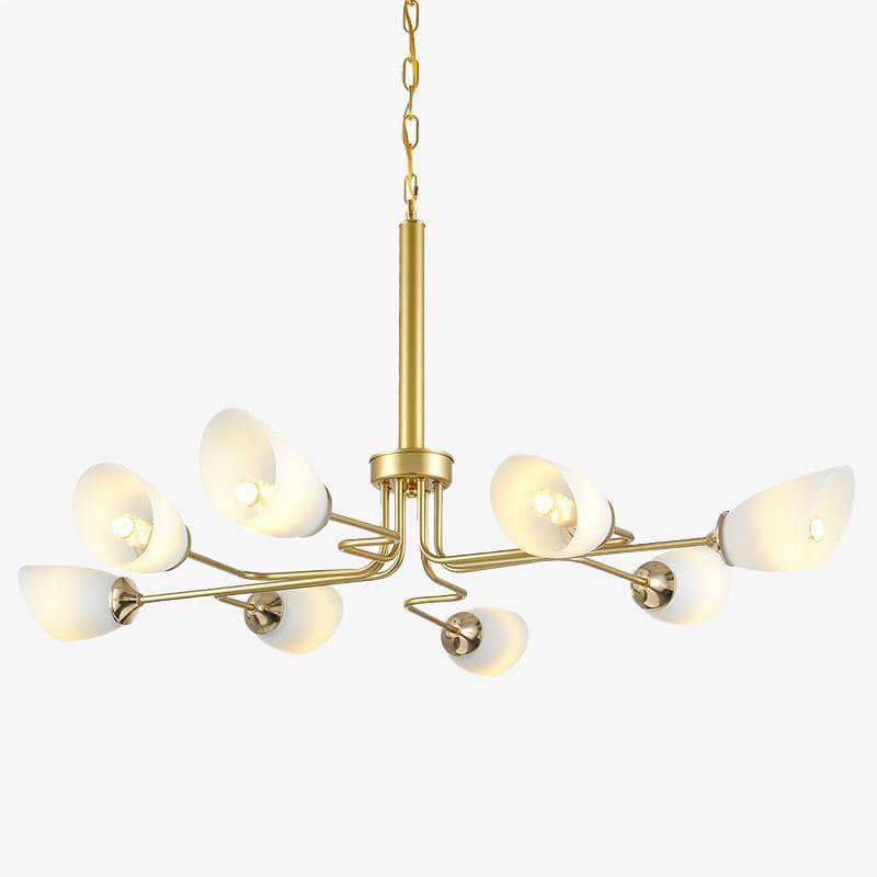 Lustre design LED doré Living