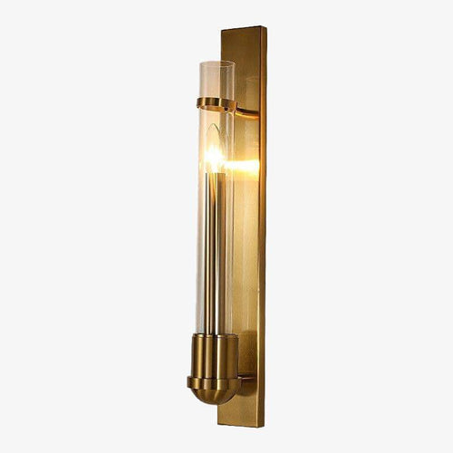 Applique murale design à LED dorée en verre Loft - vue 2 sur 4
