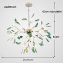 Lustre moderne en cristal LED coloré Sariya