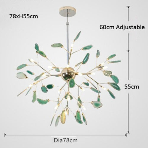 Lustre moderne en cristal LED coloré Sariya - vue 17 sur 17