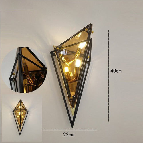 Applique murale rétro LED en verre fumé Klais - vue 6 sur 6