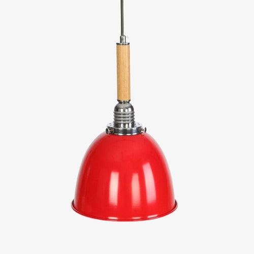 Suspension vintage LED en métal avec abat-jour style rétro - vue 2 sur 10