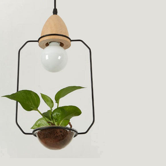 Suspension LED art déco avec des plantes Mira - vue 6 sur 10