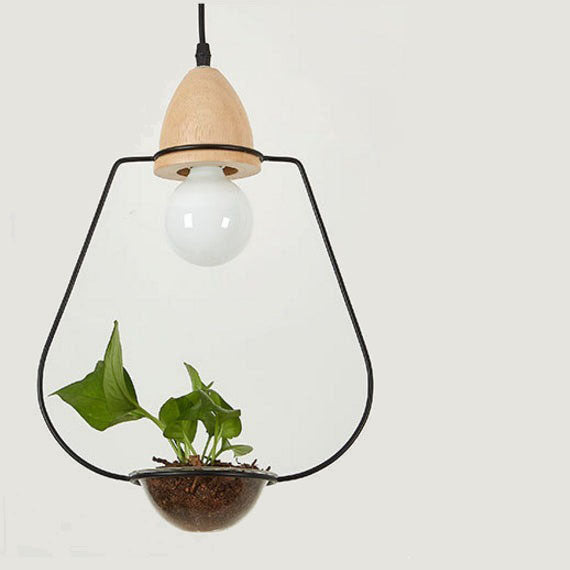 Suspension LED art déco avec des plantes Mira - vue 4 sur 10