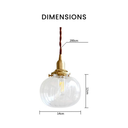 Suspension boule ovale en verre fumé coloré Brass - vue 11 sur 10