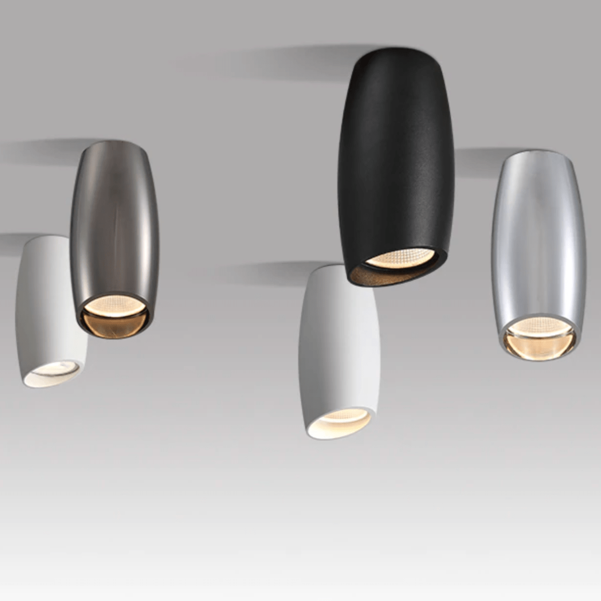 Spot moderne LED allongé aux bords arrondis Loft - vue 3 sur 5