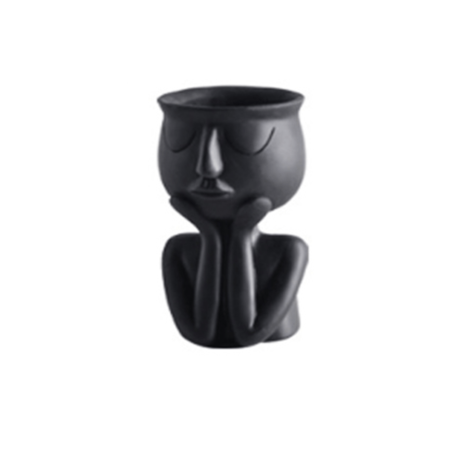 Vase statue en résine colorée Creative - vue 6 sur 7