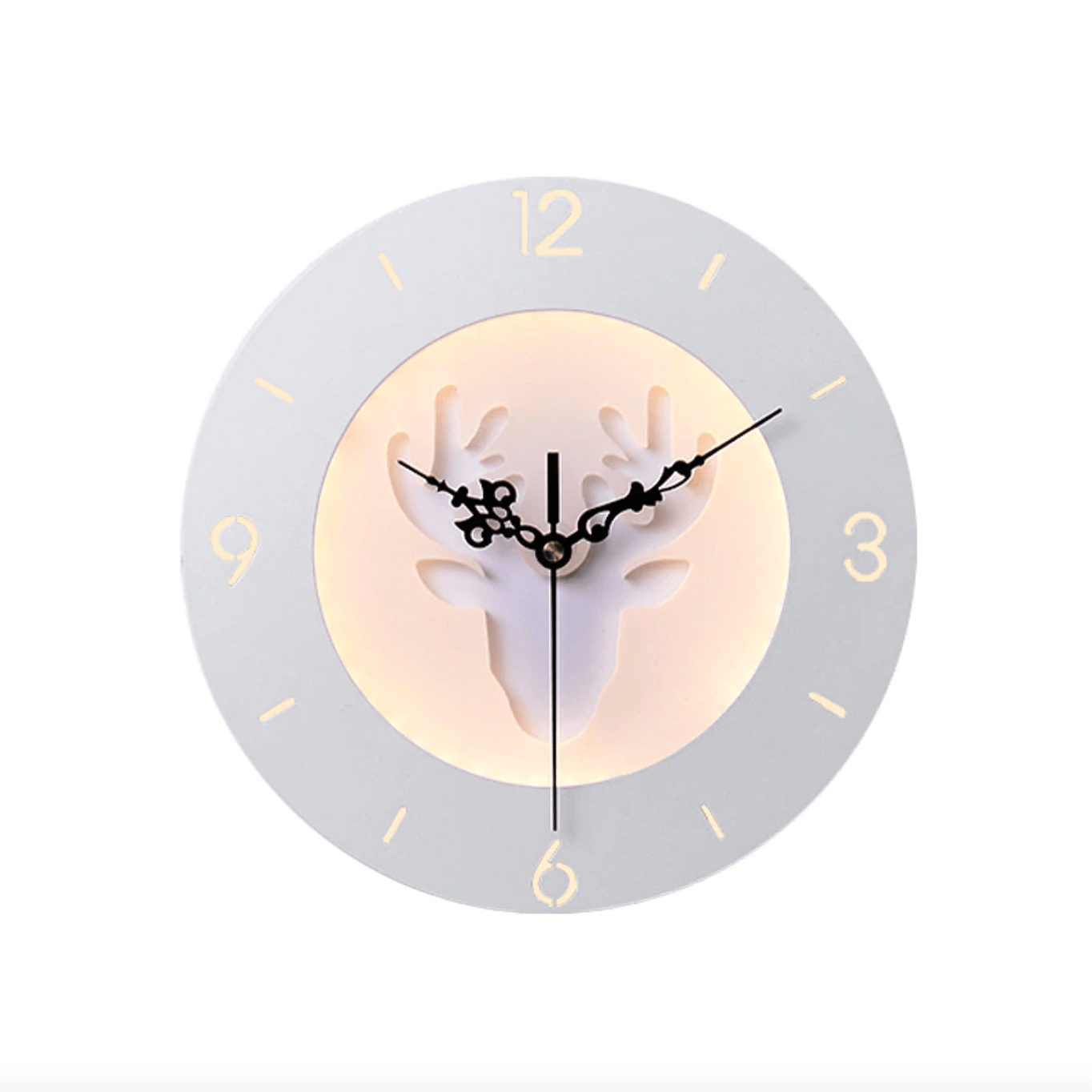 Horloge murale ronde style moderne aux motifs animaux 25cm - vue 2 sur 8