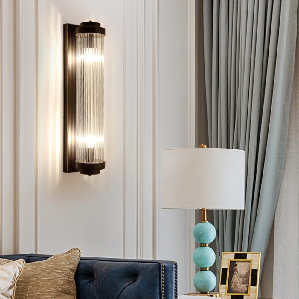 Applique murale moderne et allongée en cristal luxury Alleya - vue 4 sur 7