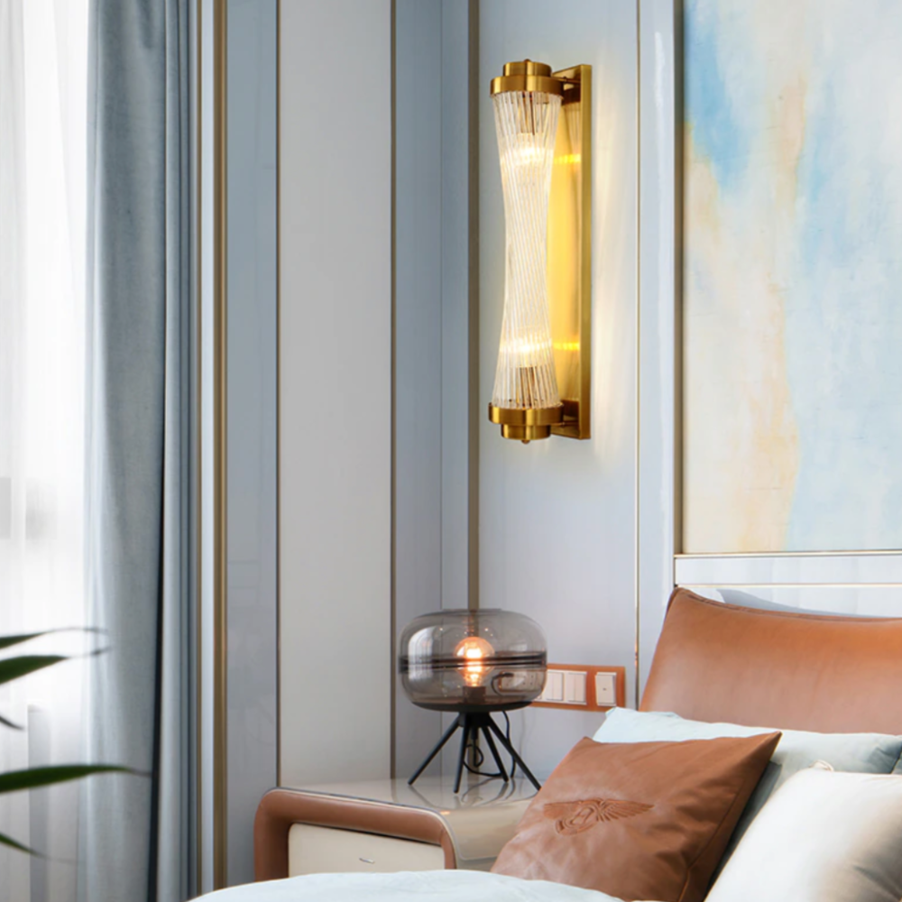 Applique murale moderne et allongée en cristal luxury Alleya - vue 3 sur 7