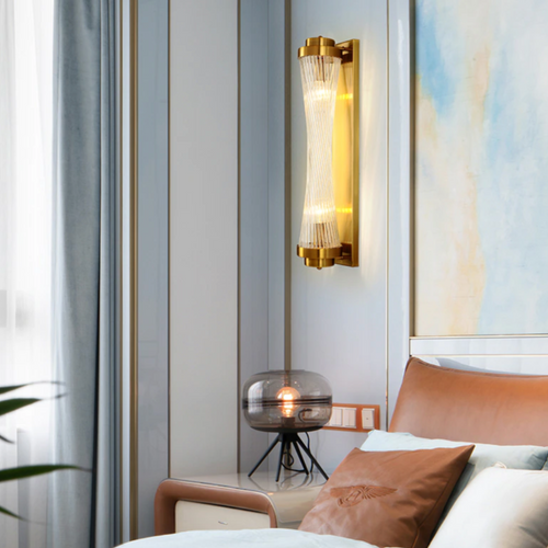 Applique murale moderne et allongée en cristal luxury Alleya - vue 4 sur 7