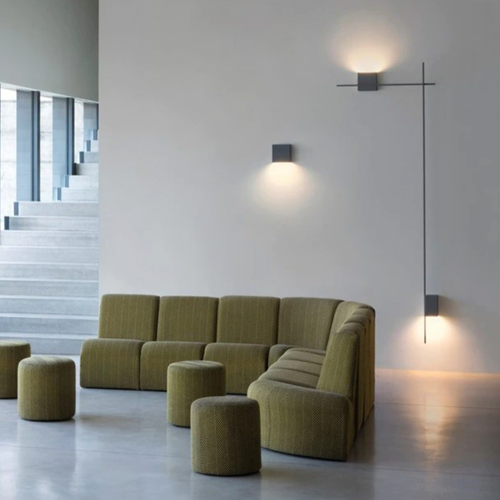 Applique murale design LED carré ou en L métallique Zia - vue 6 sur 13
