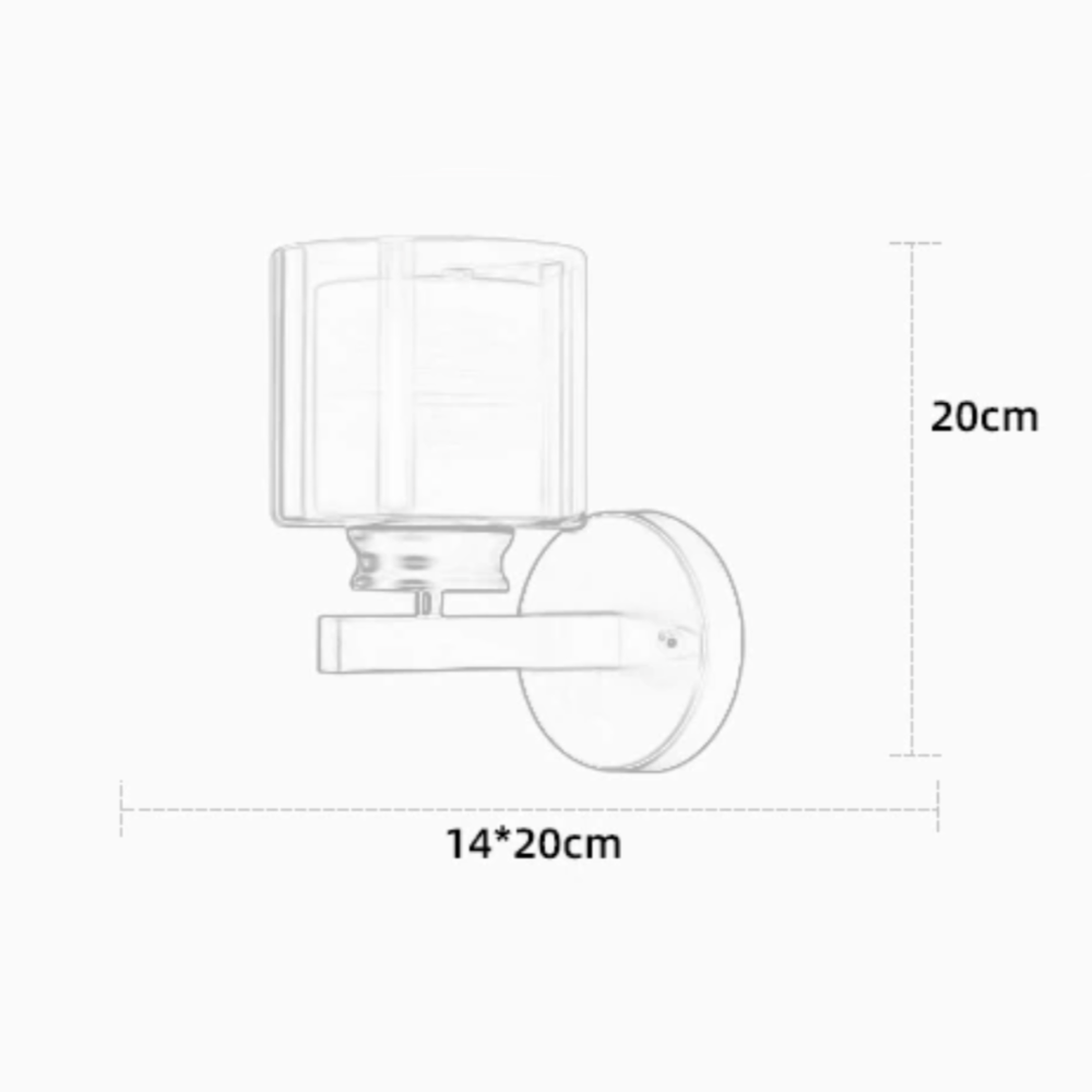 Applique murale moderne LED style faux bougeoir Alode - vue 11 sur 11