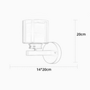 Applique murale moderne LED style faux bougeoir Alode