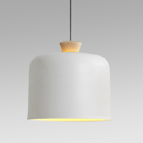 Suspension scandinave avec abat-jour en métal et bois Maloe - vue 7 sur 10
