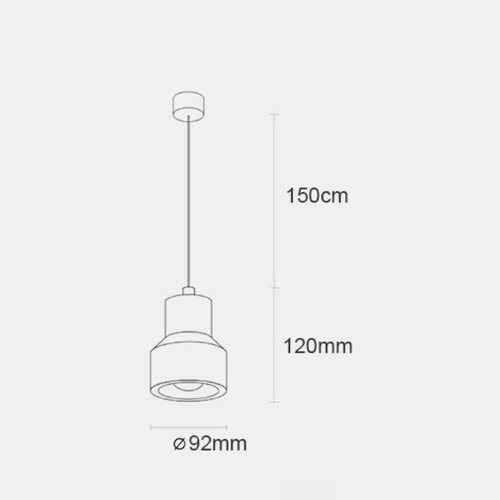 Suspension design en ciment style terrazzo coloré - vue 10 sur 9