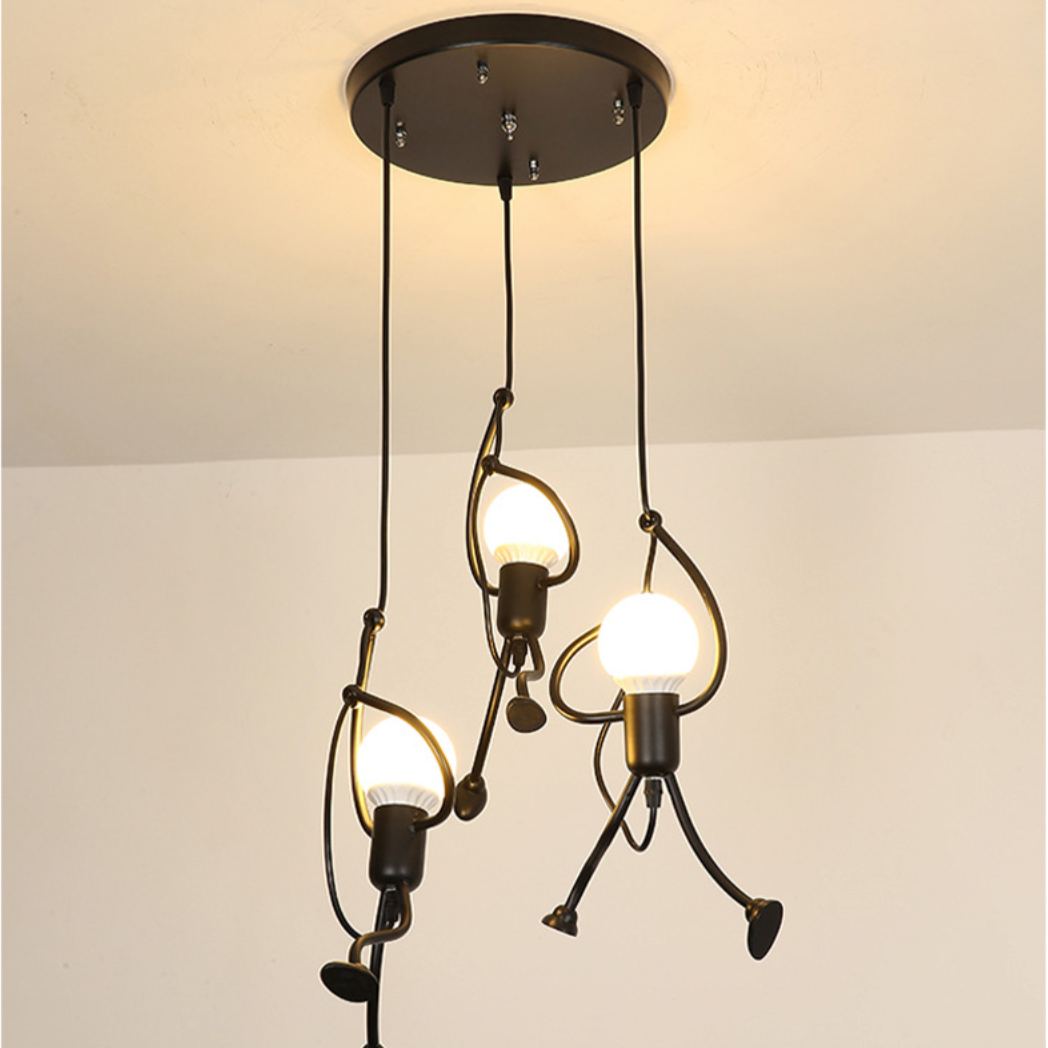 Suspension design à LED bonhomme suspendu Human - vue 6 sur 8