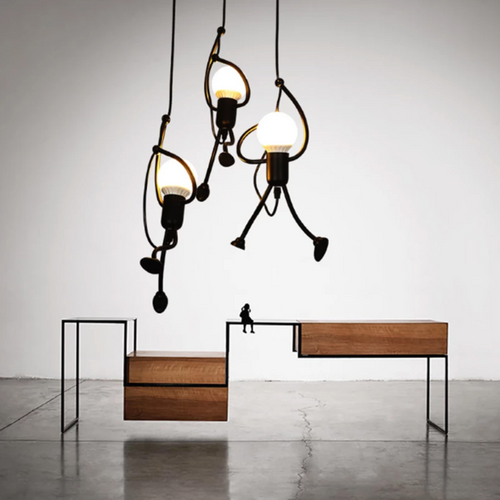 Suspension design à LED bonhomme suspendu Human - vue 3 sur 8