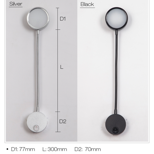 Lampe LED liseuse à poser ou fixer sur un mur - vue 6 sur 5