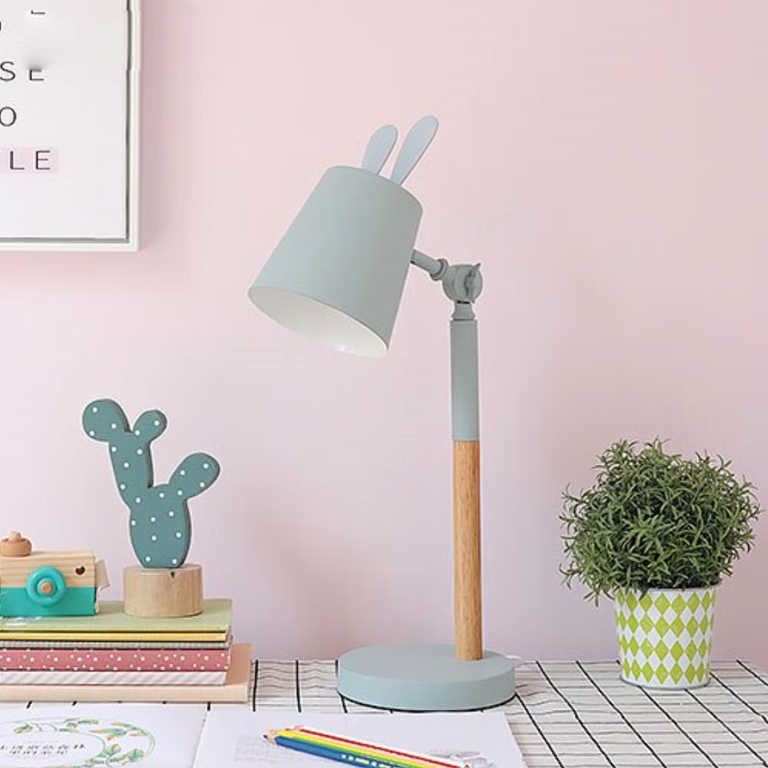 Lampe de bureau ou chevet colorée à oreilles de lapin Rabbit - vue 6 sur 9