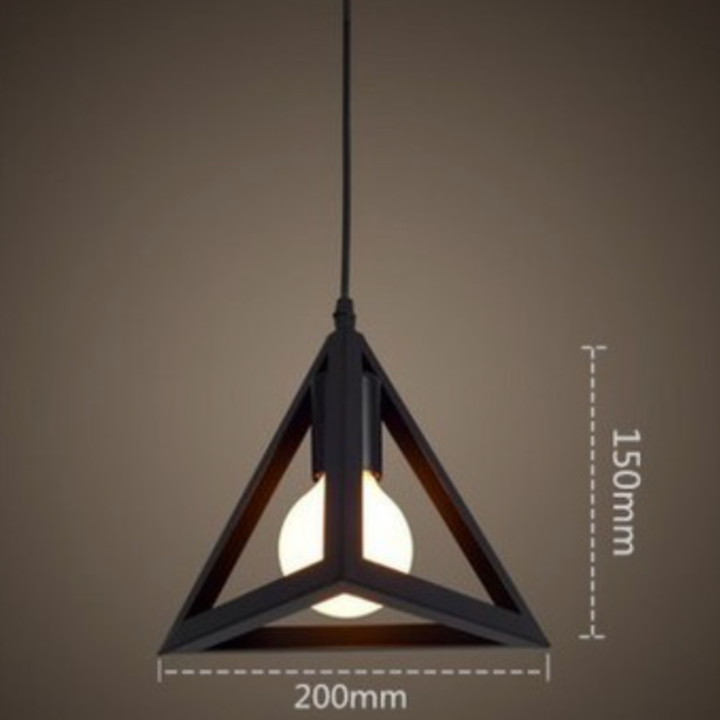 Suspension design en triangle de différentes couleurs - vue 10 sur 10