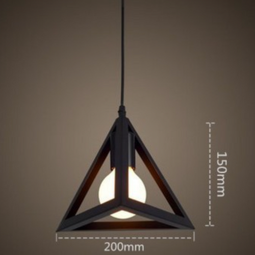 Suspension design en triangle de différentes couleurs - vue 11 sur 10
