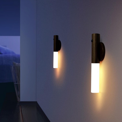Applique murale moderne à LED en bois style minimaliste - vue 4 sur 6