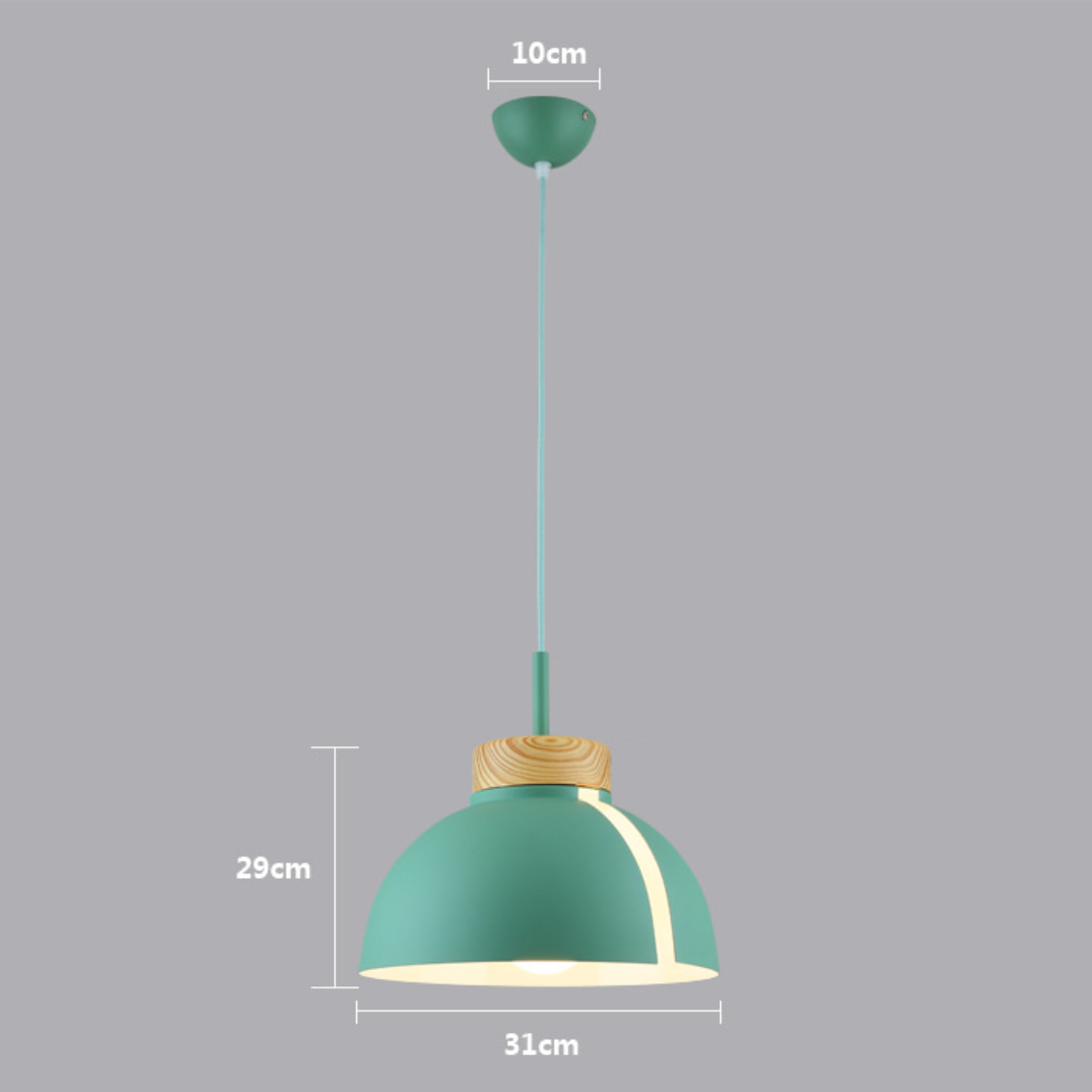 Suspension LED demi-boule colorée Loft - vue 13 sur 13