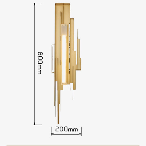 Applique murale LED design doré Luxury - vue 7 sur 7