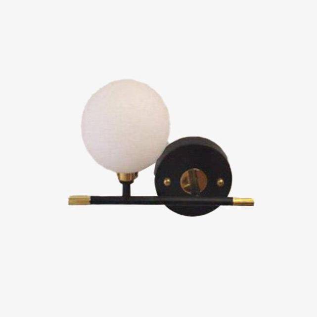 Applique murale doré avec boule en verre