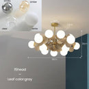 Lustre moderne en forme de nuage avec boules en verre Rivers