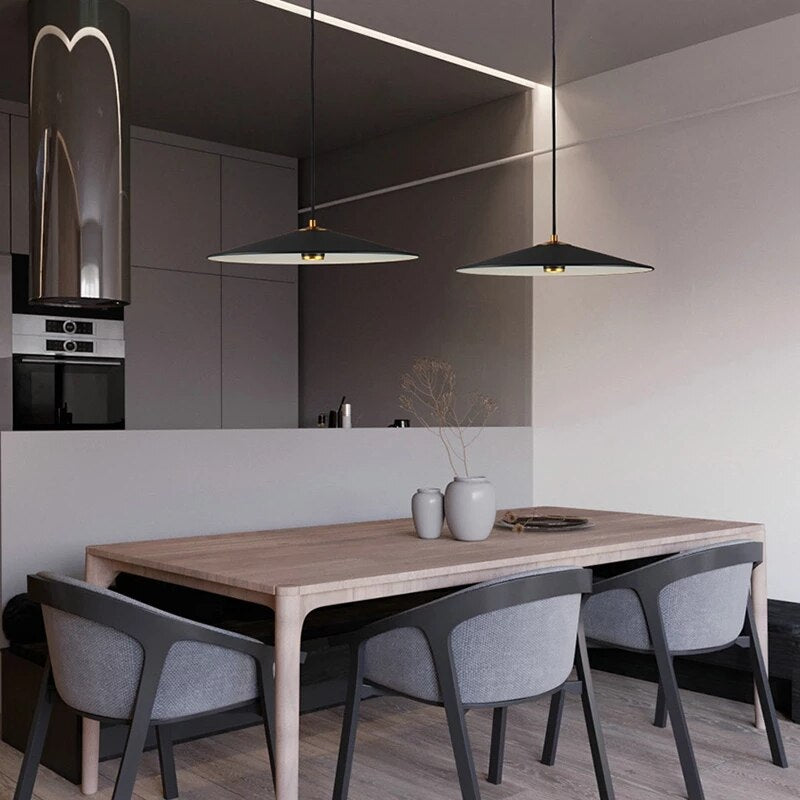 Suspension design LED conique plate Vermont - vue 4 sur 8