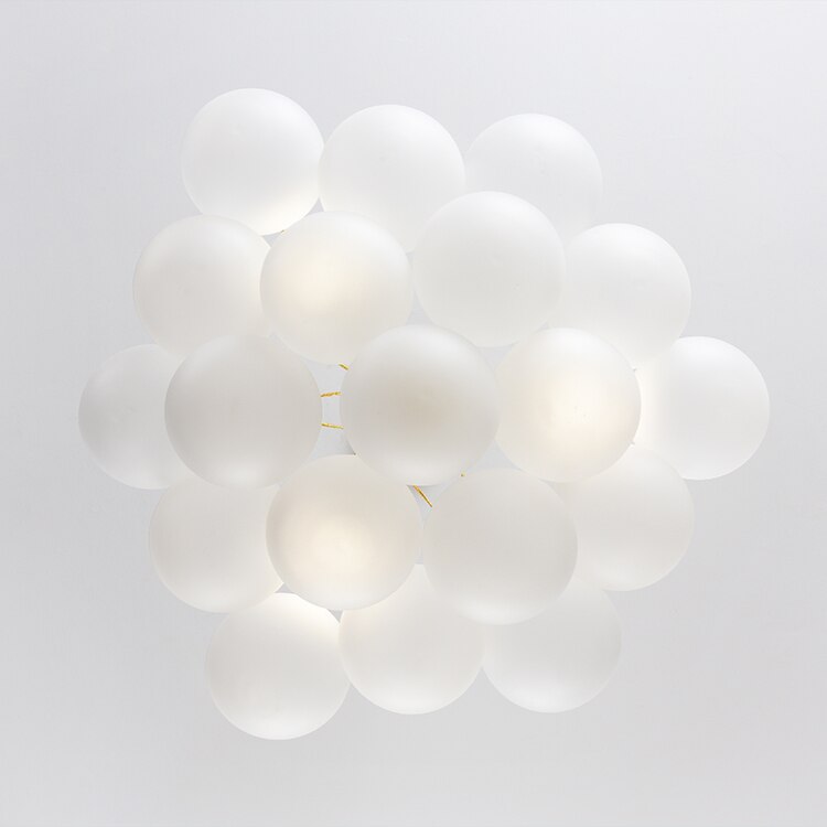 Lustre design avec multiples boules en verre Triz - vue 6 sur 11