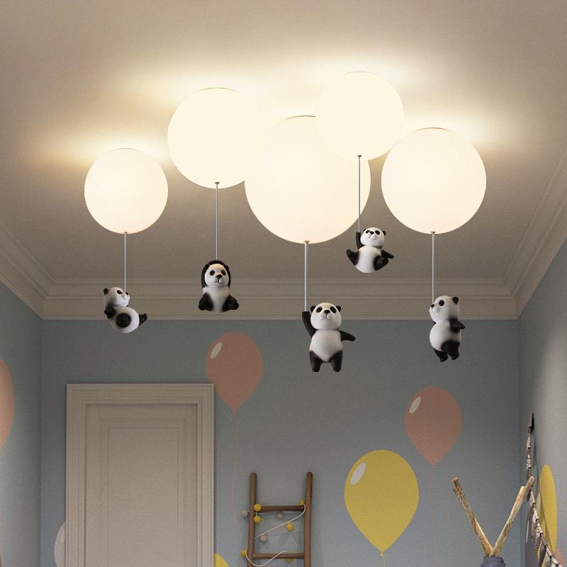 Plafonnier pour enfant LED avec ballon et panda Otto - vue 4 sur 13