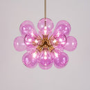 Lustre moderne avec multiple boule en verre Beans