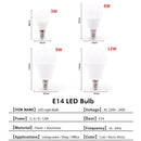 Ampoule E14 à LED (de 3 à 20W)
