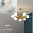 Lustre moderne en forme de nuage avec boules en verre Rivers