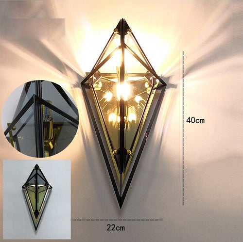 Applique murale rétro LED en verre fumé Klais - vue 7 sur 6