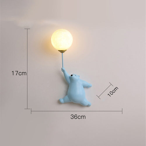 Applique murale pour enfant avec ours polaire Maverick - vue 9 sur 8