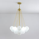 Lustre design avec multiples boules en verre Triz