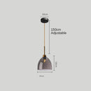 Suspension moderne LED avec abat-jour en verre Alvaro