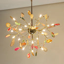 Lustre moderne en cristal LED coloré Sariya