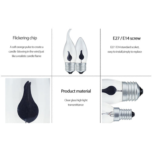 Ampoule E27 à LED de 3W ovale - vue 4 sur 3