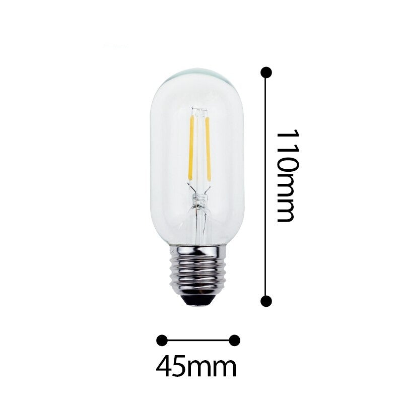 Ampoule tube LED E27 filament à incandescence Edison - vue 2 sur 2
