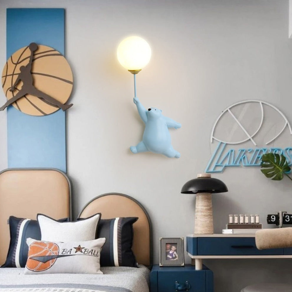 Applique murale pour enfant avec ours polaire Maverick - vue 2 sur 8