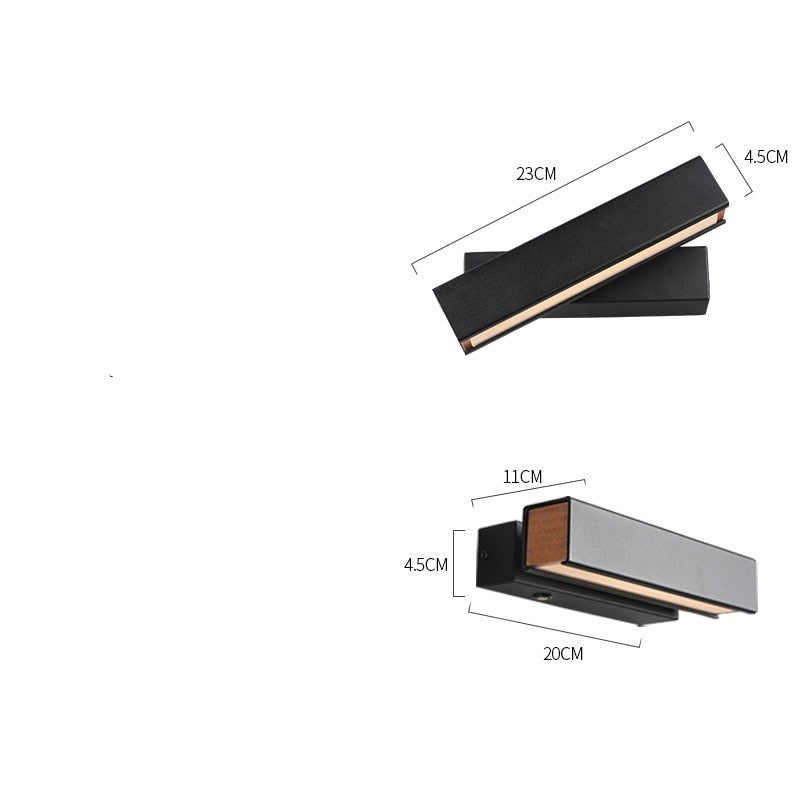 Applique murale LED ajustable rectangulaire Cadiz - vue 6 sur 7