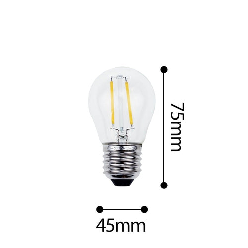 Ampoule LED E27 à incandescence filament Edison - vue 3 sur 2